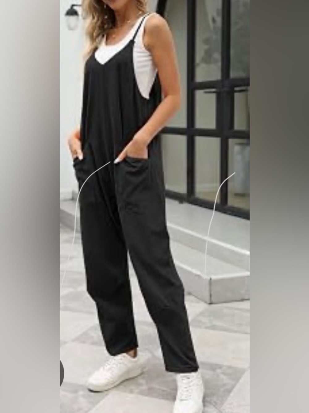 Trendy Queen Romper Baggy Overalls Onesie Jumper Large Hip Pockets O/S M